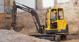 Mini-pelle hydraulique sur chenilles Volvo EC38
